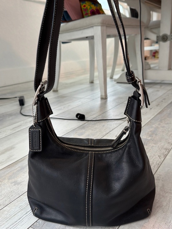 Coach Handbags - SOLD Vintage Y2K Coach Black leather convertible hobo shoulder bag - excellent